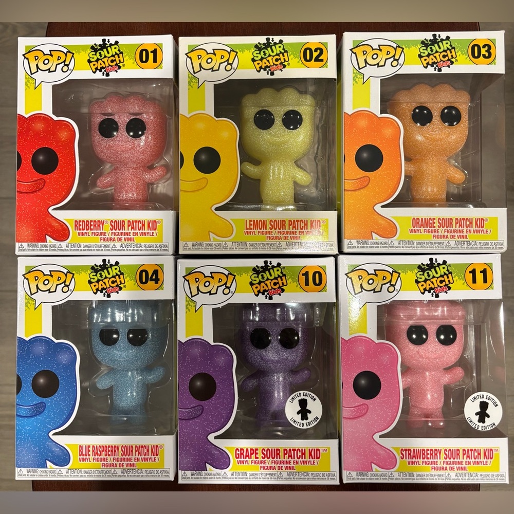 FUNKO POP SOUR PATCH KIDS LOT OF 6 NEW IN BOX